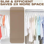 50 Pack Beige Velvet Hangers, Non Slip, Heavy-Duty, Space Saving, - Image 7