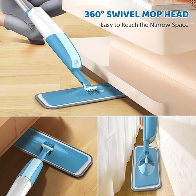 Spray Mops for Hardwood Floor Cleaning: MEXERRIS Wet Mops - Image 4