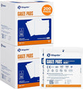 200 Packs Sterile Gauze Pads 4x4 Inch 12-Ply, 100% Cotton Large Gauze Sponges by Kingstar