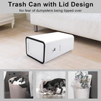 XPIY Trash Can with Lid, 2 Pack 4 Gallons/15 Liters Garbage Can with Press Top - Image 4