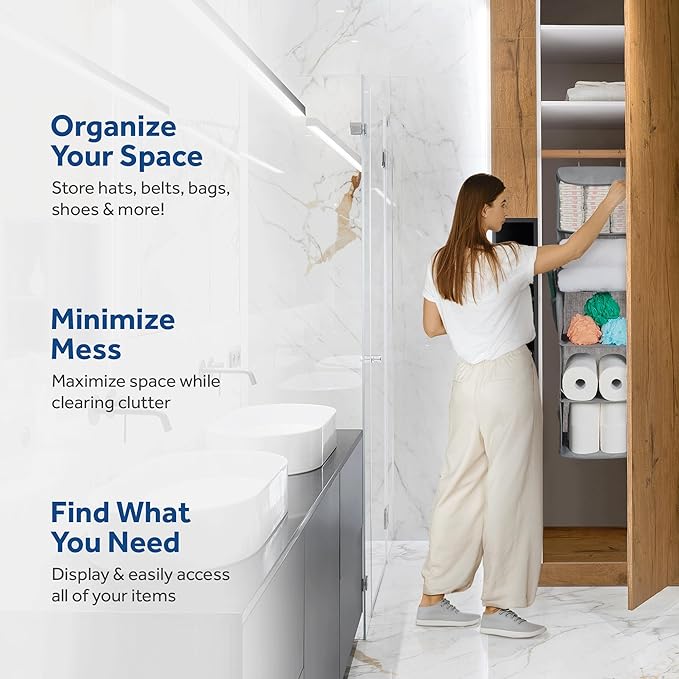 ZOBER Hanging Closet Organizer, 5-Shelf - Image 4
