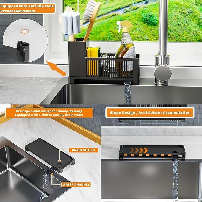 Rustproof Kitchen Sink Organizer - Image 2
