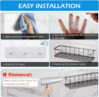 Lsnisni 12 Pack Shower Caddy Adhesive Replacement, Shower Adhesive Strips - Image 5