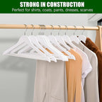 Amber Home 20 Pack Wooden Hangers - Image 6