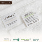 SEMAXE 100% Cotton Washcloths 12-Pack, 13 × 13 Inch Soft Luxury Face Towels – - Image 3