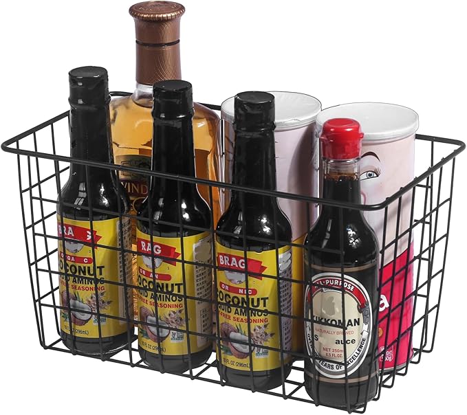 4 Pack【Extra Large】Hanging Kitchen Basket, Wire Storage Basket, - Image 4