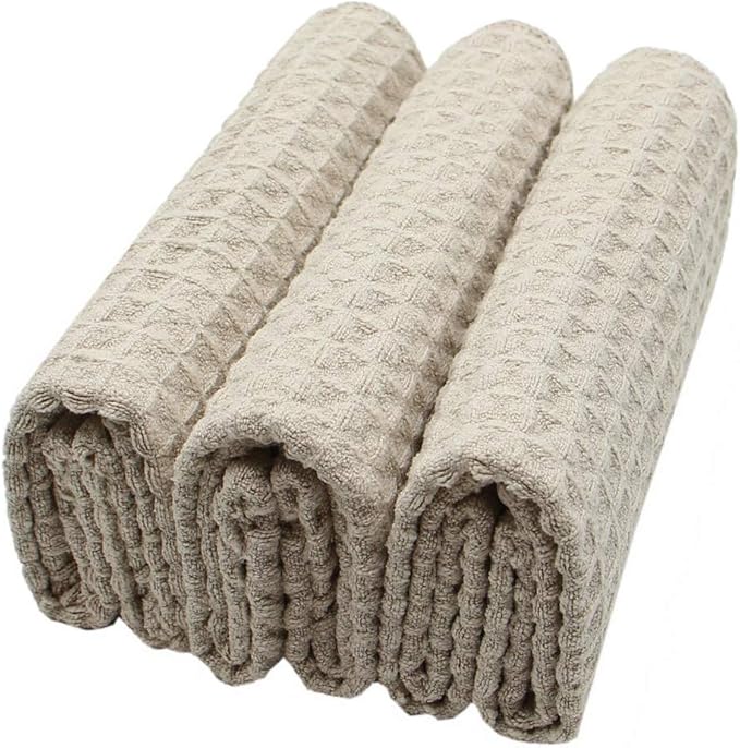 Waffle Weave Absorbent Kitchen Dish Towels - Image 4