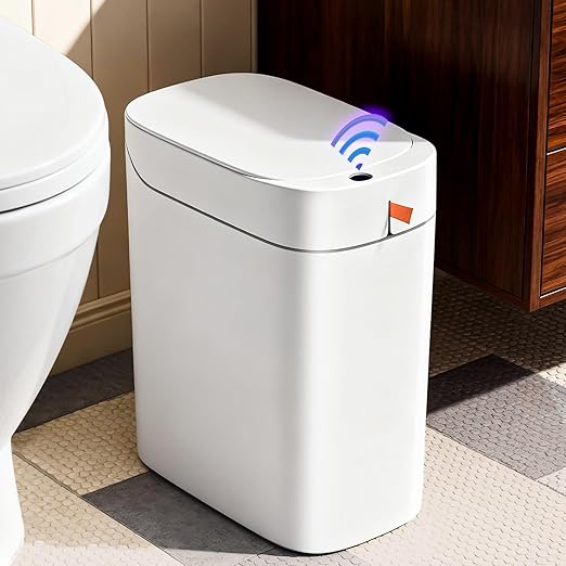 MOPUP Bathroom Trash Can, Automatic Bagging Garbage Can, 3.5 Gallon Slim Smart - Image 7