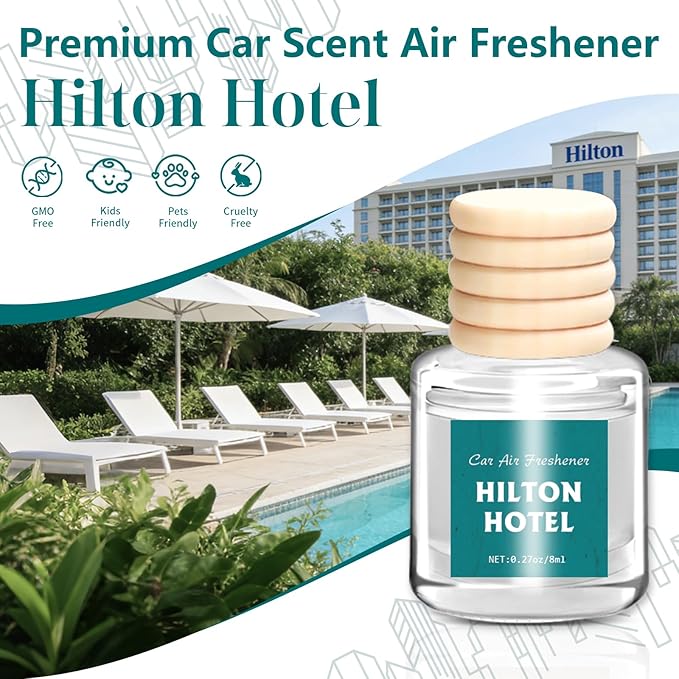 AROIC Premium Scent Car Air Freshener, 6 Pack Hotel Scent Collection Diffuser - Image 4