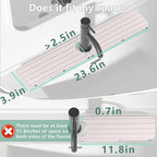 23.6inch x 4inch Kitchen Sink Faucet Mat, Water Absorbing Stone Faucet Splash - Image 2