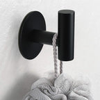 Self Adhesive Towel Hook Matte Black Coat Hook Brushed Nickel SUS304 Stainless - Image 4