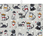 Pet Lover Cat Dish Drying Mat 18x24 by indokyeyqaz