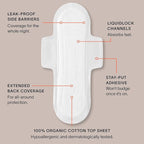Cora 100% Organic Cotton Topsheet Pads - Image 7