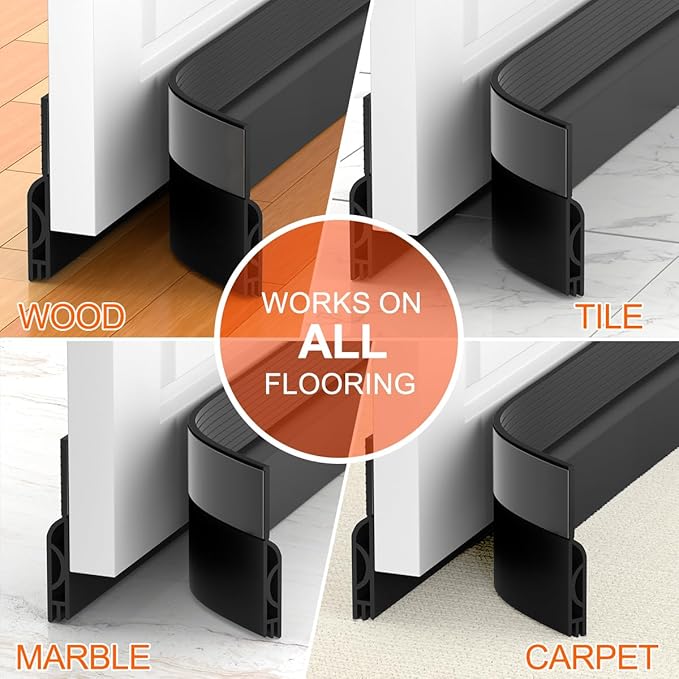 5Pack Door Draft Stopper, Blocks Cold Air, Dust & Light - Image 9