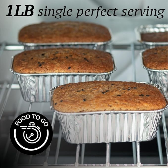 Spare Essentials 1LB Mini Foil Loaf Pans - Image 6
