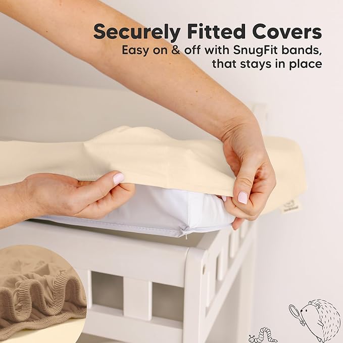 2-Pack Baby Changing Pad Cover for Girl, Boy - Image 5
