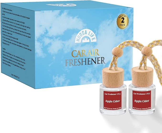 HoogaLife Car Air Freshener Diffuser 2 Pack Hanging Air Freshener Diffuser - Image 6