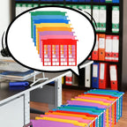 party greeting 8 Pack File and Folder Dividers 9x11.4 Inches Plastic Hanging - Image 7