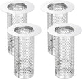 uxcell 4 Pack Shower Drain Strainer, 3.2" x 2.2" 304 Stainless Steel Floor by uxcell