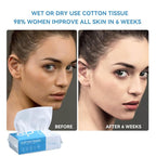 Disposable Face Towel, ISHOWBEST 60 Count Clean Face Towels, Biodegradable - Image 5