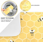 Funny Bees Honey Dish Drying Mat 18x24 - Image 2