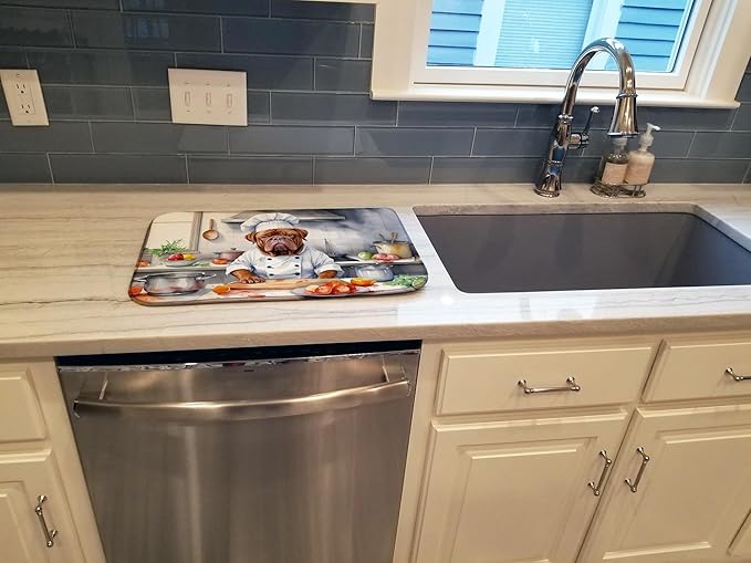 Caroline's Treasures DAC6241DDM Dogue de Bordeaux The Chef Dish Drying Mat - Image 3