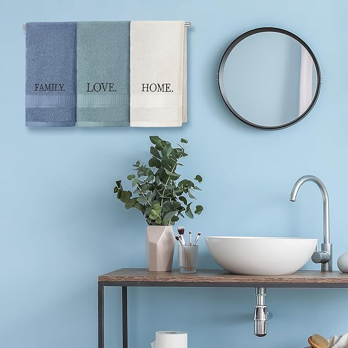 3 Pcs Home Love Family Decorative Hand Towels - Image 4
