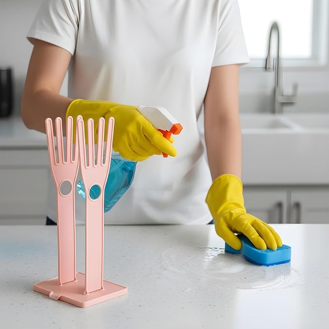 2 Pcs Kitchen Glove Holder, Kitchen Glove Stand Holder Plastic Glover Drying - Image 6