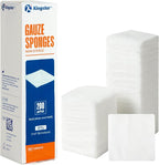 200 Pack 2x2 Inch Gauze Sponges 8-Ply, 100% Cotton Woven Gauze Pads by Kingstar