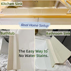 Sink Splash Guard | Tall Wall Splatter Screen | Keeps Clothes & Countertops Dry - Image 6