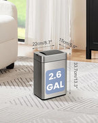 ELPHECO Bathroom Trash Can - Image 2