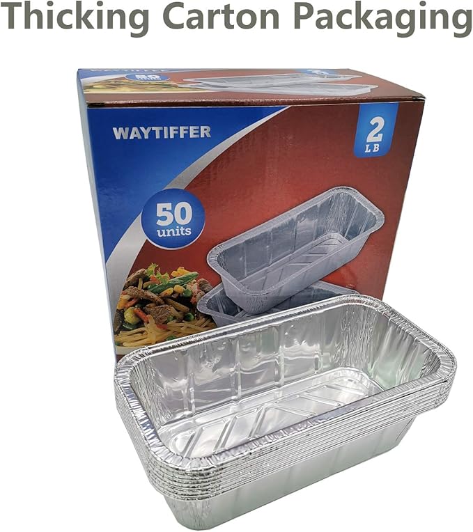 Loaf Pans 2Lb Heavy Duty Disposable Aluminum Foil Premium Bread Tins Standard - Image 4