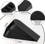 Big Door Stopper 2 Packs, Heavy Duty Wedge Rubber Door Stop Works on All Floor - Image 4