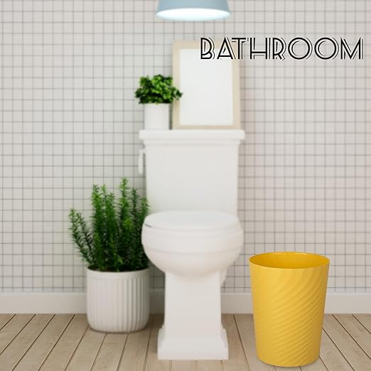 UUJOLY Plastic Small Trash Can Wastebasket, Garbage Container Basket - Image 2