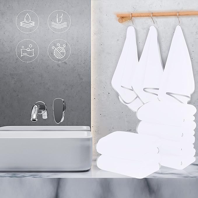 TENSTARS Silk Hemming Hand Towels - Image 3
