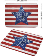 4th of July Dish Drying Mat for Kitchen Counter Patriotic Absorbent Reversible - Image 2