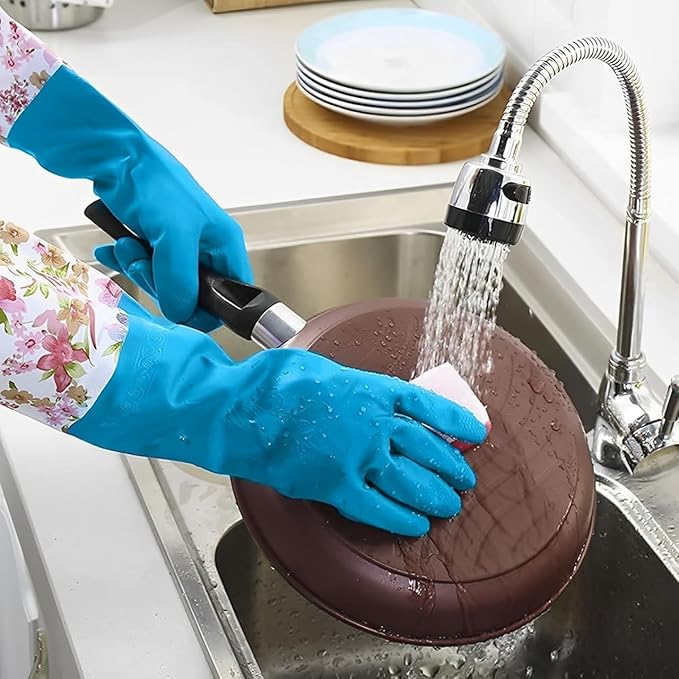 KINGFINGER Rubber Latex-Free Dishwashing Gloves - Image 7