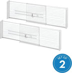iDesign Recycled Plastic Adjustable Drawer Dividers–- Set of 2 - Image 4