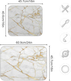Marble White Dish Drying Mat 18x24 - Image 3