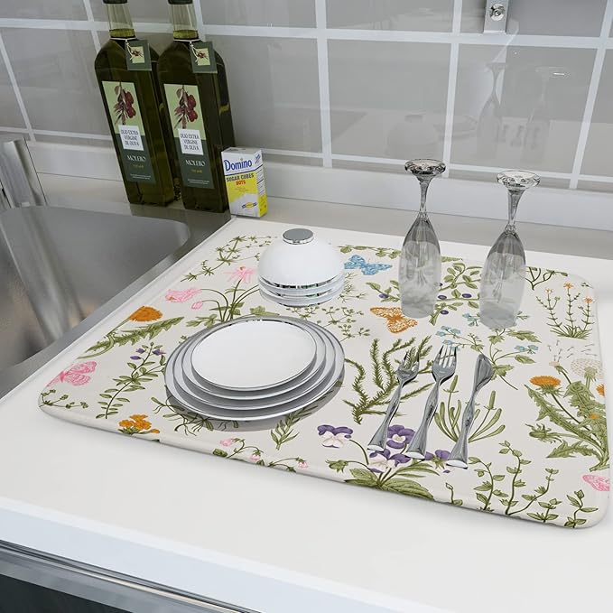 Kawani Wild Flowers Plant Dish Drying Mats - Image 6