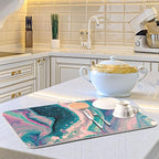 Super Absorbent Dish Drying Mat, Microfiber Fast-Drying Dish Mat, Kitchen Dish - Image 6
