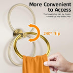 Towel Ring 2Pack, SUS304 Stainless Steel Hand Towel Holder - Image 4