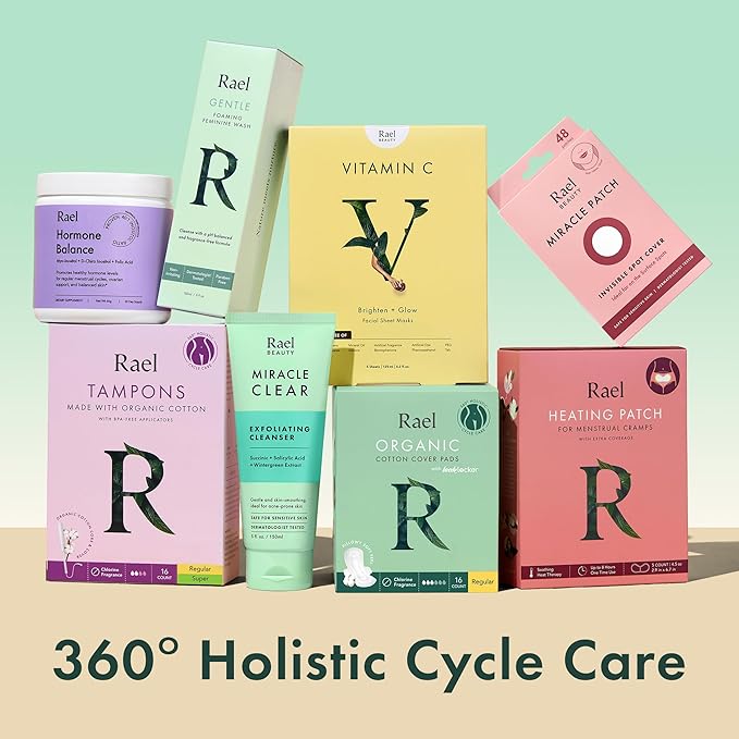 Rael Panty Liners for Women, Organic Cotton Cover - Image 7