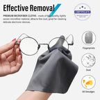 Microfiber Cleaning Cloths, 6 Pack 8x8 Inch Large Glasses Cloth, Cleaning Cloth - Image 2