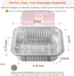 8x8 Aluminum Pans with Clear Lids - Image 3
