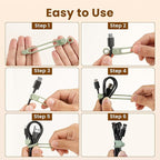 30 Pcs Silicone Cable Ties, Reusable Data Cable Organizer Wire Organizers - Image 5