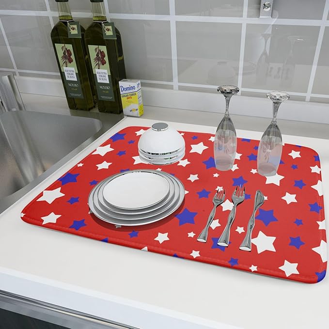 Fourth of July Independence Memorial Dish Drying Mat - Image 6
