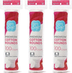 Medline Simply Soft Cotton Rounds, 100% Cotton Absorbent and Textured Cotton by Medline