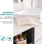 Evelynen Turkish Hand Towels for Bathroom & Kitchen Towels Decorative Set of 2 - Image 3