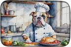 Caroline's Treasures DAC6185DDM American Bulldog The Chef Dish Drying Mat by CarolinesTreasures